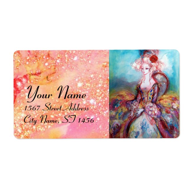 MADAME POMPADOUR ,bright pink blue green (Front)