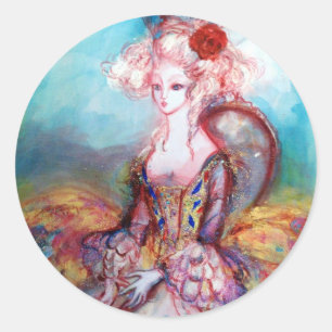 MADAME POMPADOUR CLASSIC ROUND STICKER