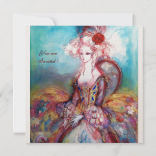 MADAME POMPADOUR ,Classy Costume Party Invitation
