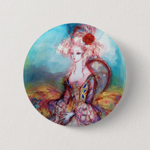 MADAME POMPADOUR Elegant Beauty Fashion 6 Cm Round Badge