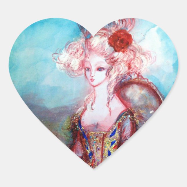 MADAME POMPADOUR, heart Sticker (Front)