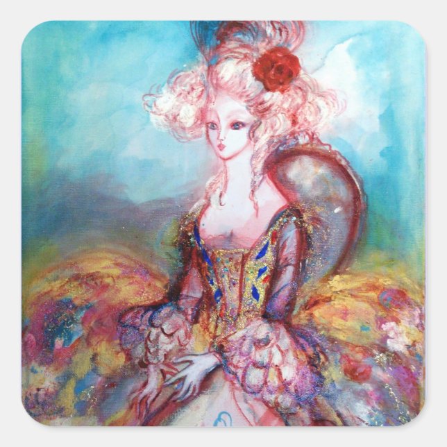 MADAME POMPADOUR SQUARE STICKER (Front)