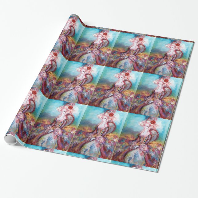 MADAME POMPADOUR WRAPPING PAPER (Unrolled)