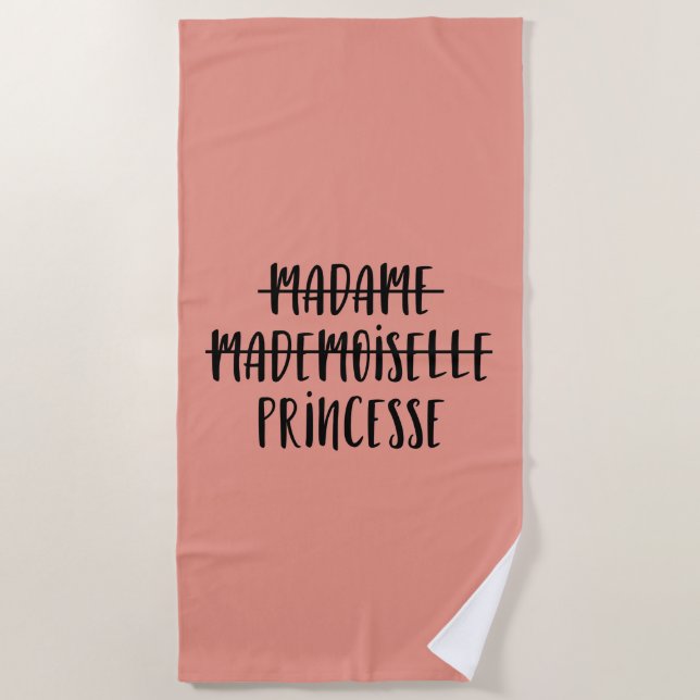 Madame Princess Beach Towel (Front)
