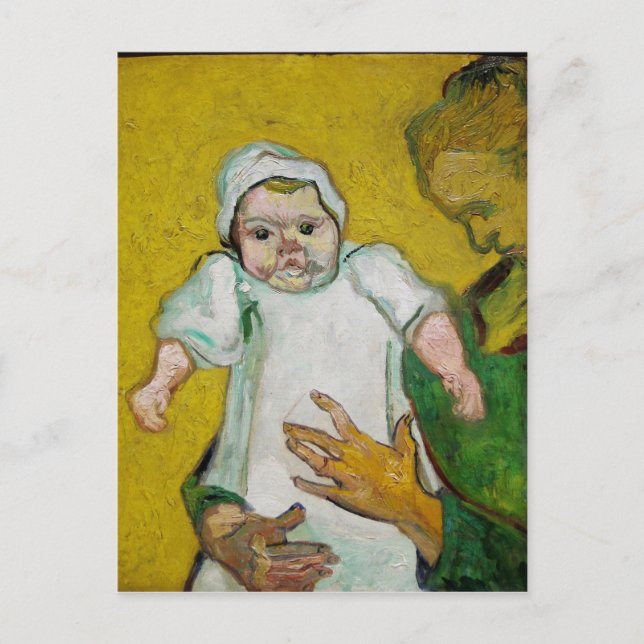 Madame Roulin with Baby by Vincent Van Gogh Postcard (Front)