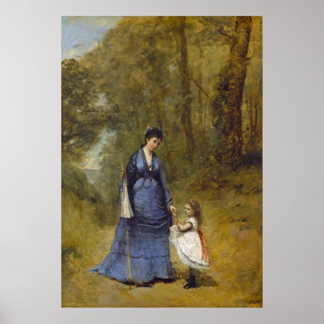 Madame Stumpf - Jean-Baptiste- Corot Fine Art Poster (Front)