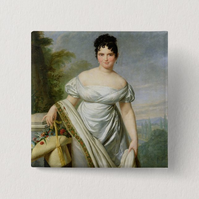 Madame Tallien 15 Cm Square Badge (Front)
