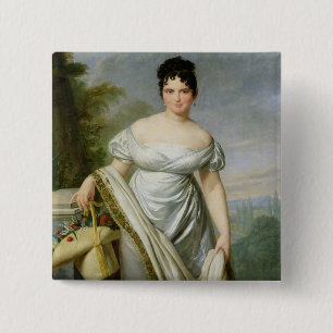 Madame Tallien 15 Cm Square Badge