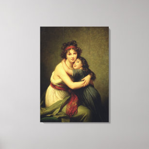 Madame Vigee-Lebrun and her Daughter Canvas Print