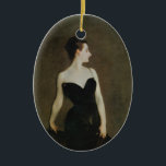 Madame X Ceramic Tree Decoration<br><div class="desc">Madame X John Singer Sargent 1884</div>