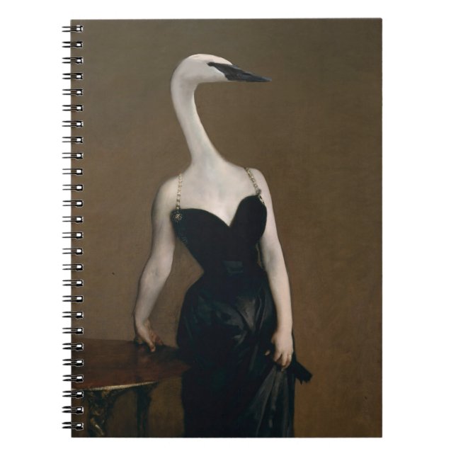 Madame X Has a Swanlike Neck Notebook (Front)