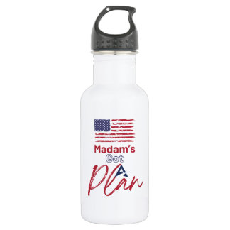 Madam's Got A Plan American Flag 532 Ml Water Bottle