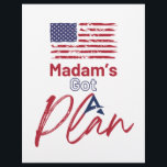 Madam's Got A Plan Elections 2024 Flyer<br><div class="desc">Show your support with the 'Madam's Got A Plan Elections 2024 Flyer!' Featuring bold patriotic design and a powerful message, this flyer is perfect for rallying behind your candidate and making a statement in the upcoming election. Spread the word with style and purpose! For more info , kindly drop a...</div>