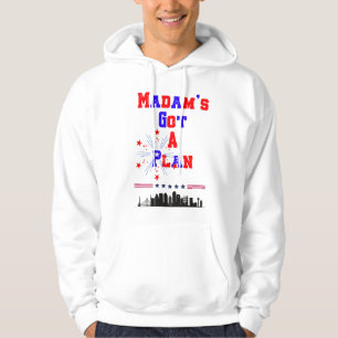 Madam's Got A Plan Male Patriotic Hoodie