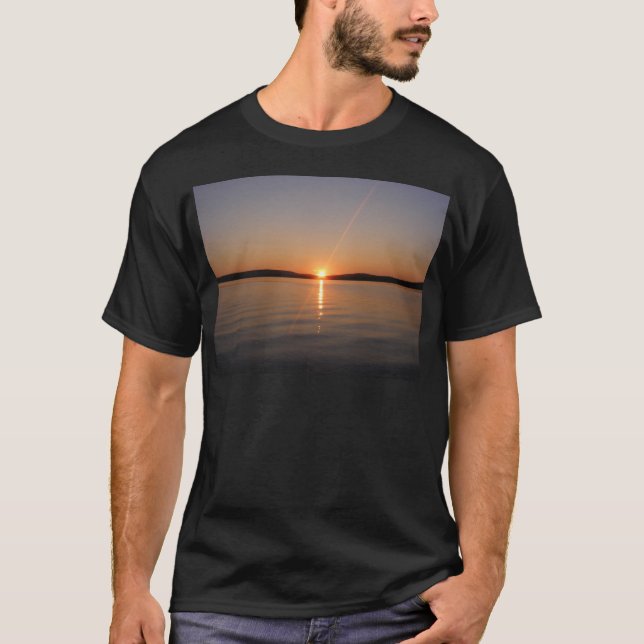Madawaska Lake Sunset Maine T-Shirt (Front)