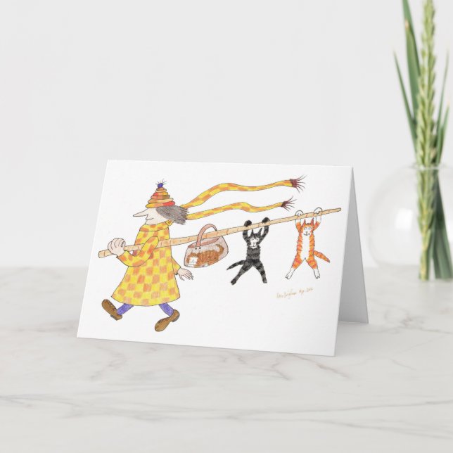 MadCatWoman and her Polecats Card (Front)