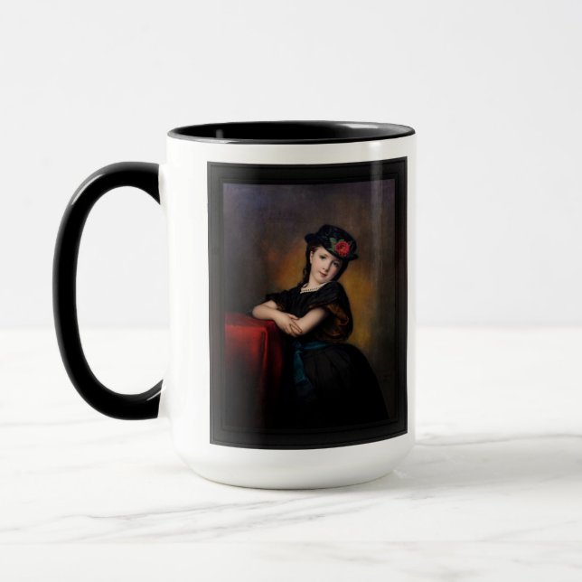 Mädchenporträt by Samuel Baruch Ludwig Halle Mug (Left)