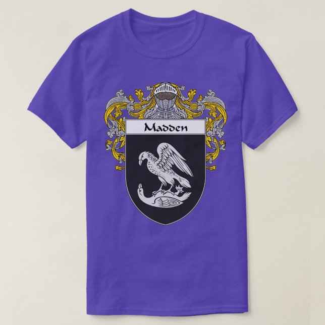 Madden Coat of ArmsFamily Crest  T-Shirt (Design Front)