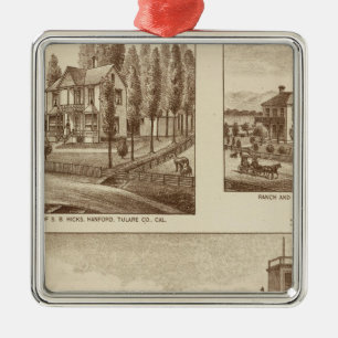 Madden residence, Water Works Metal Tree Decoration