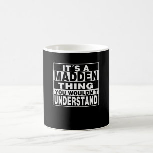 MADDEN Surname Personalised Gift Coffee Mug