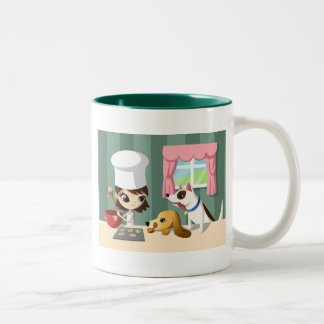 Maddi and the Hungry Pups Two-Tone Coffee Mug