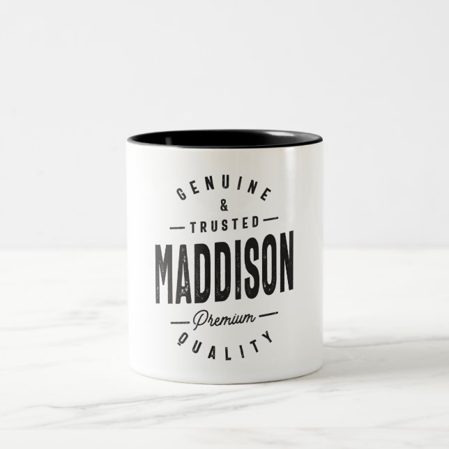 Maddison Personalised Name Two-Tone Coffee Mug (Center)