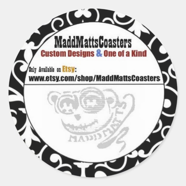 MaddMattsCoasters Sticker (Front)
