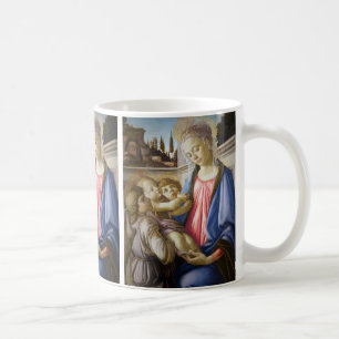 Maddona and Child and Two Angels by Botticelli Coffee Mug