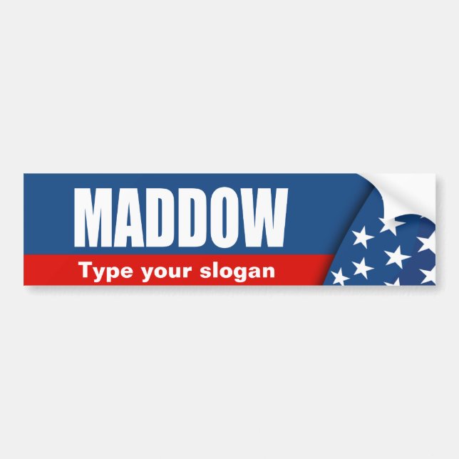 MADDOW Election Gear Bumper Sticker (Front)