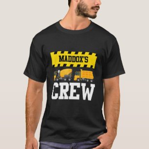 Maddox Construction Crew Custom Dumptruck Dump Tru T-Shirt