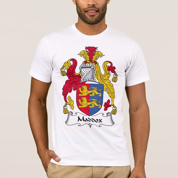 Maddox Family Crest T-Shirt | Zazzle.co.uk