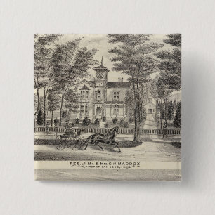 Maddox, Knox residences 15 Cm Square Badge