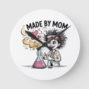 Made By Mom Round Clock