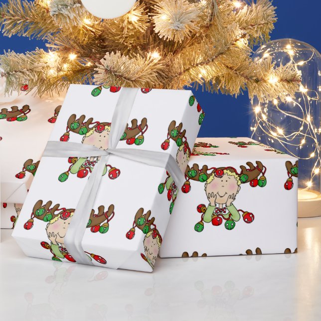 Made by Santa and His Elves Holiday Christmas Wrapping Paper (Holidays)
