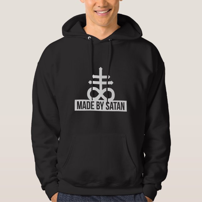 Made by Satan - Cross 666 Antichrist - Hoodie (Front)