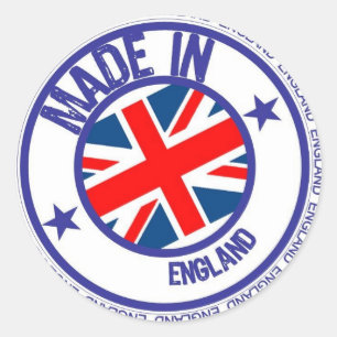 made england classic round sticker