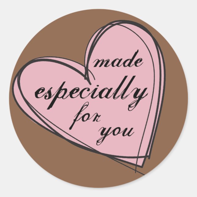Made Especially For You Gift Tag (stickers) (Front)