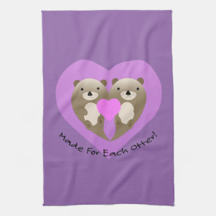 Made for Each Otter Tea Towel