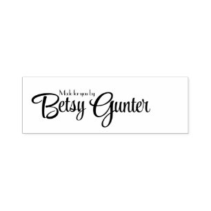 Made for you personalised self-inking stamp