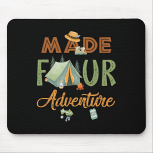 Made Four Adventure 4th Birthday Camping Themed Pa Mouse Mat