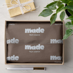 Made From Scratch Brown Rustic Home Bakeries Fun Tissue Paper
