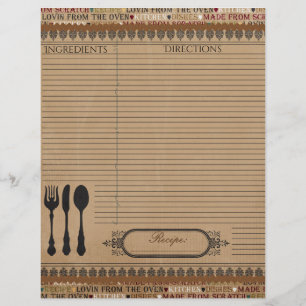 Made From Scratch Recipe Insert