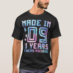 Made In 09 13 Years Awesome 13th Birthday Born In T-Shirt