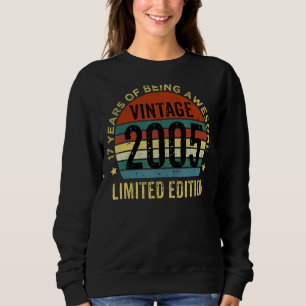 Made In 17 Year Old Vintage 2005 17th Birthday Sweatshirt