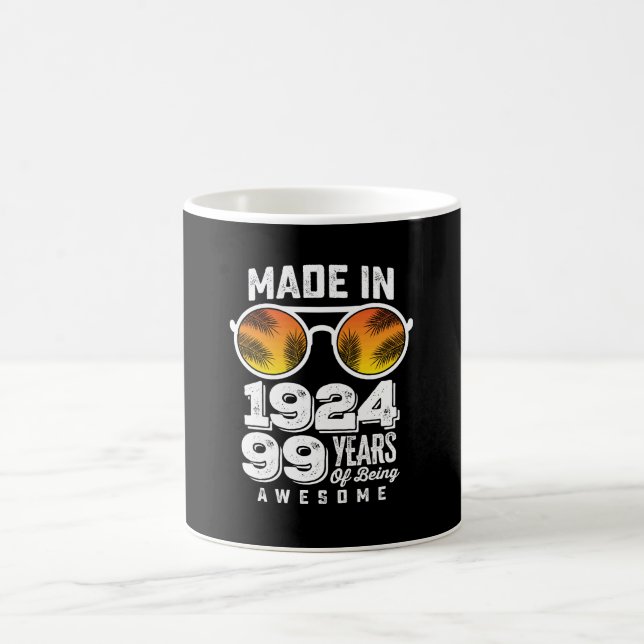 Made In 1924 99 Years Of Being Awesome Coffee Mug (Center)
