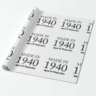 Made In 1940 Wrapping Paper