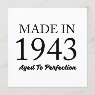 Made In 1943 Card