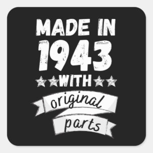 made in 1943 with original parts, square sticker