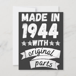 made in 1944 with original parts, holiday card