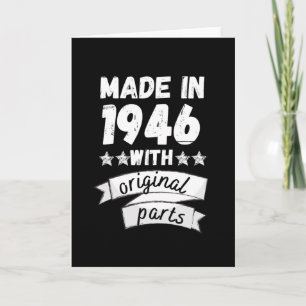 made in 1946 with original parts, card